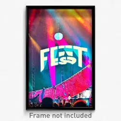 Pixel Art Poster - Nice Fest (8 Bit Psychedelic Trippy Weird Video Game Print)