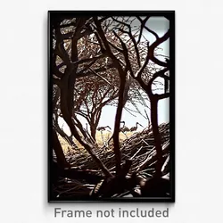 Pixel Art Poster - Dry Rookery (8 Bit Psychedelic Trippy Weird Video Game Print)