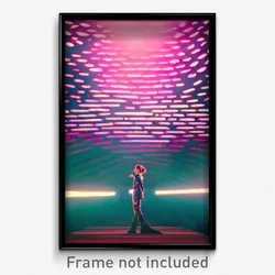 Pixel Art Poster - Vivacious Remnant (8 Bit Psychedelic Trippy Video Game Print)