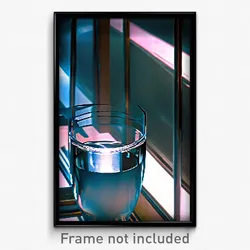 Pixel Art Poster - Musty Glass (8 Bit Psychedelic Trippy Weird Video Game Print)