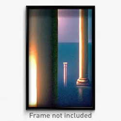 Pixel Art Poster - Small Column (8 Bit Psychedelic Trippy Video Game Print)