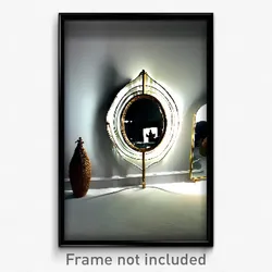 Pixel Art Poster - Cultured Mirror (8 Bit Psychedelic Trippy Video Game Print)