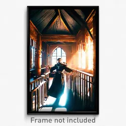 Pixel Art Poster - Authentic Scriptorium (8 Bit Psychedelic Video Game Print)