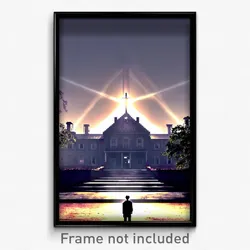 Pixel Art Poster - Humble Asylum (8 Bit Psychedelic Trippy Video Game Print)