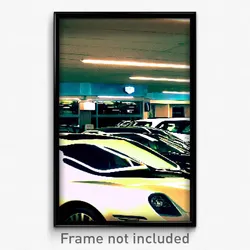 Pixel Art Poster - Pleasant Car Dealership (8 Bit Psychedelic Video Game Print)