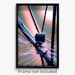 Pixel Art Poster - Virtual Wire (8 Bit Psychedelic Trippy Video Game Print)