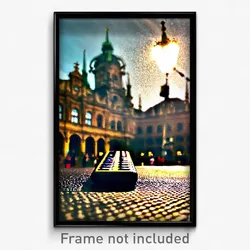 Pixel Art Poster - Remote Vienna (8 Bit Psychedelic Trippy Video Game Print)