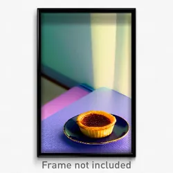 Pixel Art Poster - Well Made Pastel De Nata (8 Bit Psychedelic Video Game Print)