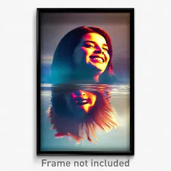 Pixel Art Poster - Blissful Mere (8 Bit Psychedelic Trippy Video Game Print)