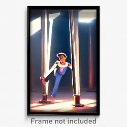 Pixel Art Poster - Humble Aerie (8 Bit Psychedelic Trippy Video Game Print)
