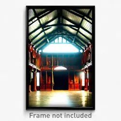 Pixel Art Poster - Prestigious Stable (8 Bit Psychedelic Video Game Print)