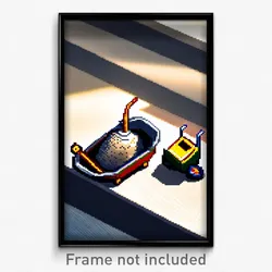 Pixel Art Poster - Remarkable Barrow (8 Bit Psychedelic Trippy Video Game Print)