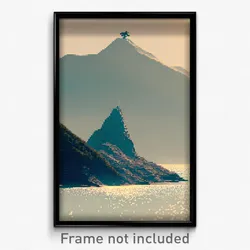 Pixel Art Poster - Little Peak (8 Bit Psychedelic Trippy Weird Video Game Print)