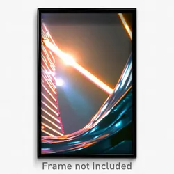 Pixel Art Poster - Shiny Expanse (8 Bit Psychedelic Trippy Video Game Print)