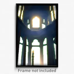 Pixel Art Poster - Smooth Nunnery (8 Bit Psychedelic Trippy Video Game Print)