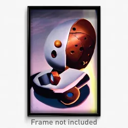 Pixel Art Poster - Rusty Pluto (8 Bit Psychedelic Trippy Weird Video Game Print)