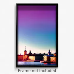 Pixel Art Poster - Great Stockholm (8 Bit Psychedelic Trippy Video Game Print)