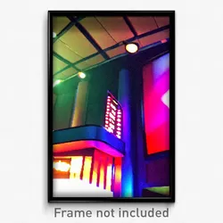 Pixel Art Poster - Alive Movie Theatre (8 Bit Psychedelic Video Game Print)
