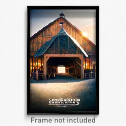 Pixel Art Poster - Gargantuan Granary (8 Bit Psychedelic Video Game Print)
