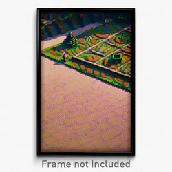 Pixel Art Poster - Square Duchy (8 Bit Psychedelic Trippy Video Game Print)