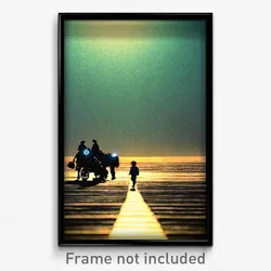 Pixel Art Poster - Faraway Tableau (8 Bit Psychedelic Trippy Video Game Print)