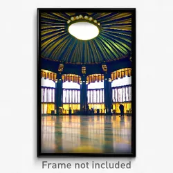 Pixel Art Poster - Noteworthy Pavillion (8 Bit Psychedelic Video Game Print)