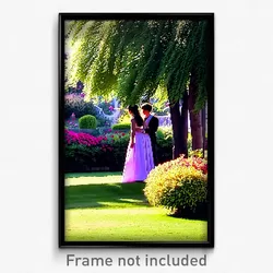 Pixel Art Poster - Gorgeous Garden (8 Bit Psychedelic Trippy Video Game Print)