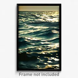 Pixel Art Poster - Rough Sea (8 Bit Psychedelic Trippy Weird Video Game Print)