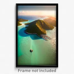 Pixel Art Poster - Stupendous Cay (8 Bit Psychedelic Trippy Video Game Print)