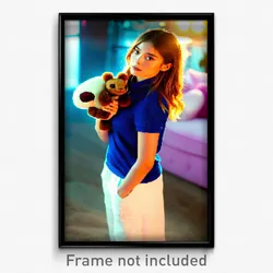 Pixel Art Poster - Plush Hold (8 Bit Psychedelic Trippy Weird Video Game Print)