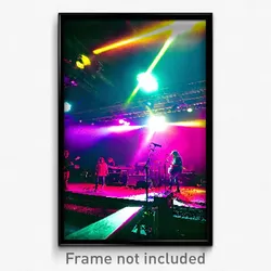 Pixel Art Poster - Nocturnal Music Venue (8 Bit Psychedelic Video Game Print)