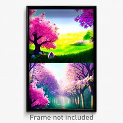 Pixel Art Poster - Adorable Spring (8 Bit Psychedelic Trippy Video Game Print)