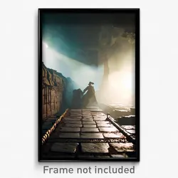 Pixel Art Poster - Haunted Trench (8 Bit Psychedelic Trippy Video Game Print)