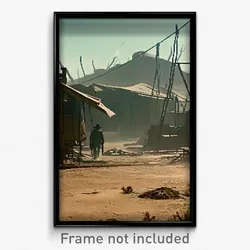 Pixel Art Poster - Murky Outback (8 Bit Psychedelic Trippy Video Game Print)