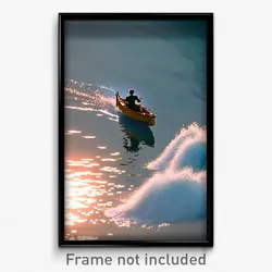 Pixel Art Poster - Graceful Channel (8 Bit Psychedelic Trippy Video Game Print)