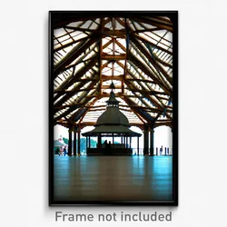 Pixel Art Poster - Enormous Gazebo (8 Bit Psychedelic Trippy Video Game Print)