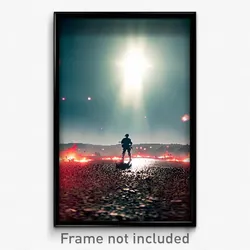 Pixel Art Poster - Rare Battlefield (8 Bit Psychedelic Trippy Video Game Print)
