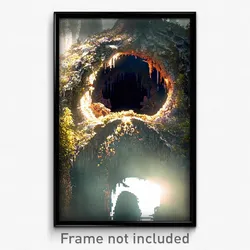 Pixel Art Poster - Damaged Hollow (8 Bit Psychedelic Trippy Video Game Print)