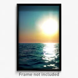 Pixel Art Poster - Shiny Seascape (8 Bit Psychedelic Trippy Video Game Print)