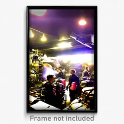 Pixel Art Poster - Crowded Boiler Room (8 Bit Psychedelic Video Game Print)