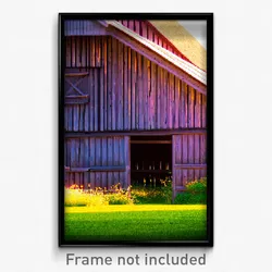 Pixel Art Poster - Coarse Barn (8 Bit Psychedelic Trippy Weird Video Game Print)