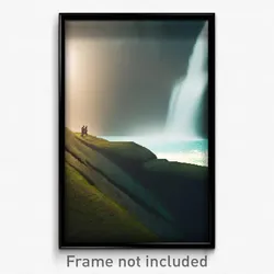 Pixel Art Poster - Standard Falls (8 Bit Psychedelic Trippy Video Game Print)