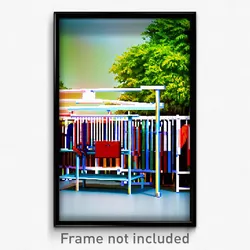 Pixel Art Poster - Outrageous Drying Rack (8 Bit Psychedelic Video Game Print)