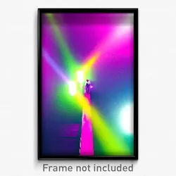 Pixel Art Poster - Upbeat Ditch (8 Bit Psychedelic Trippy Video Game Print)