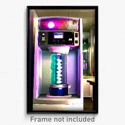 Pixel Art Poster - Cute Ice Machine (8 Bit Psychedelic Trippy Video Game Print)