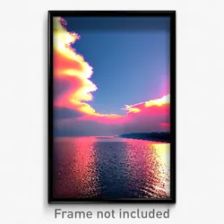 Pixel Art Poster - Brisk Channel (8 Bit Psychedelic Trippy Video Game Print)