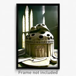 Pixel Art Poster - Noteworthy Ossuary (8 Bit Psychedelic Video Game Print)
