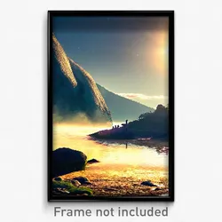 Pixel Art Poster - Whopping Vale (8 Bit Psychedelic Trippy Video Game Print)