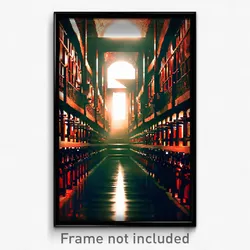 Pixel Art Poster - Dizzying Cellar (8 Bit Psychedelic Trippy Video Game Print)