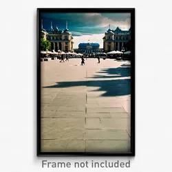 Pixel Art Poster - Massive Plaza (8 Bit Psychedelic Trippy Video Game Print)